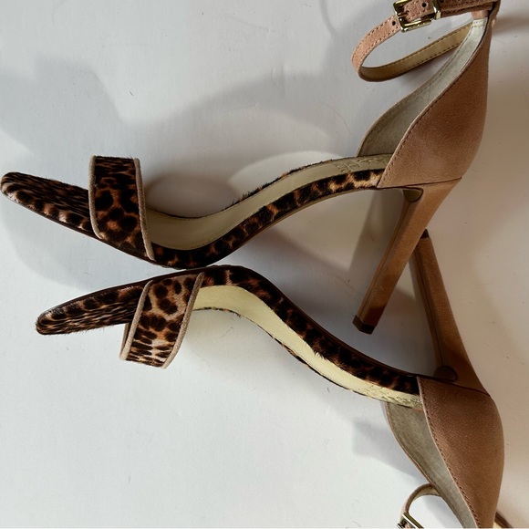 Vince Camuto NWOT Lauralie Real Cow Hair Fur Pump Sandals Leopard  Size 7.5 - Picture 14 of 15